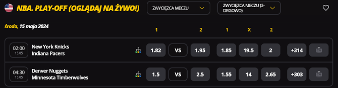 Zakłady na koszykówkę - oferta LV BET