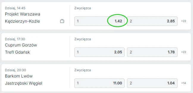 Superbet - kursy na PlusLigę