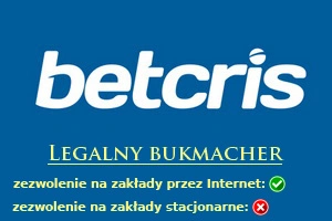 legalny bukmacher Betcris